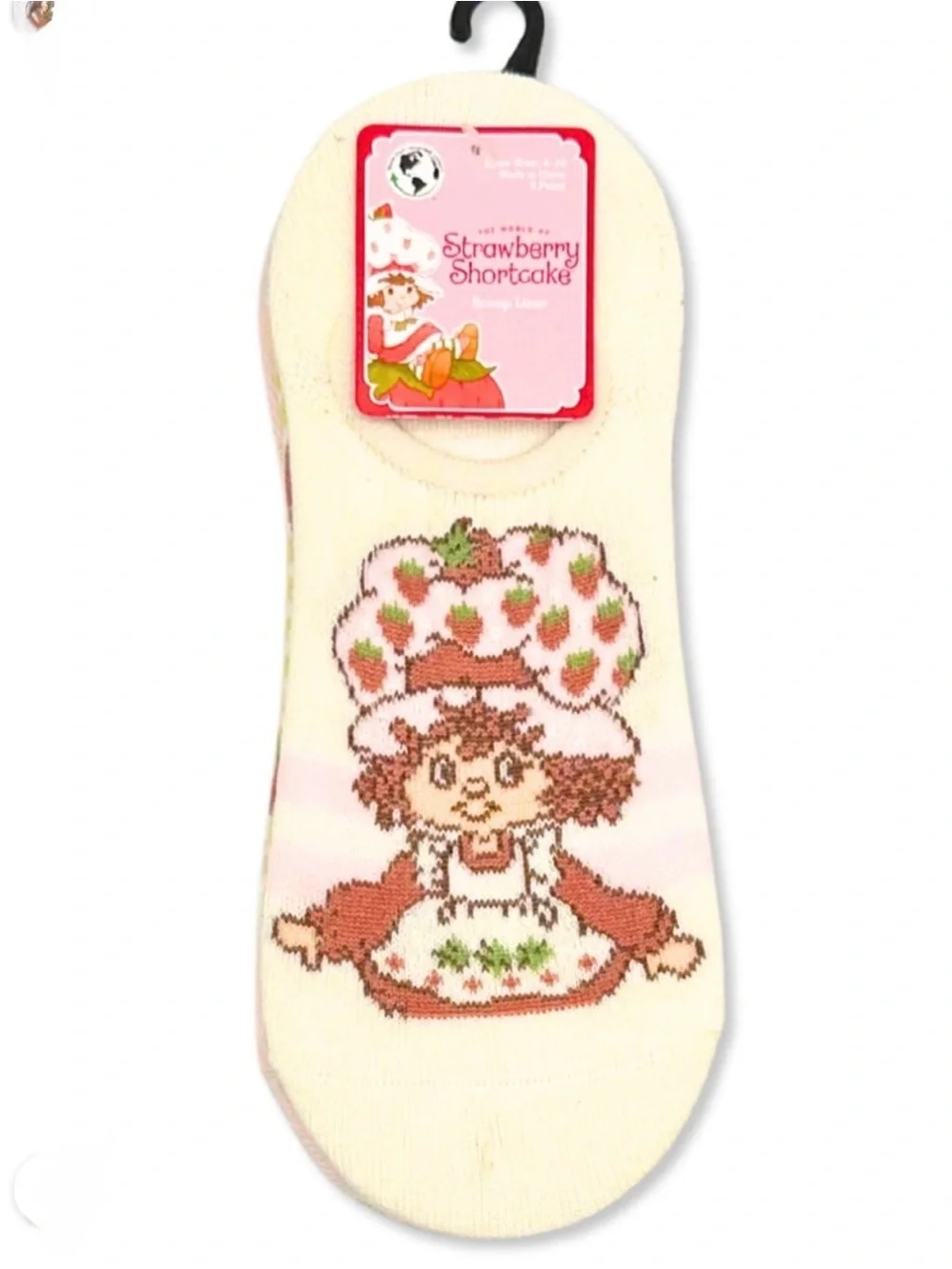 2 Strawberry Shortcake Women’s Scoop Liner Socks 3 Pack
